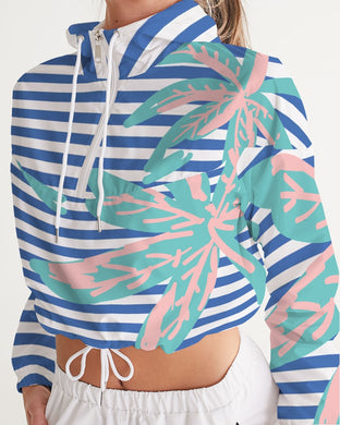 Blue Sea Women's Cropped Windbreaker