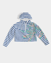 Load image into Gallery viewer, Blue Sea Women&#39;s Cropped Windbreaker