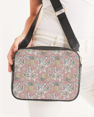 Pineapple Floral Crossbody Bag