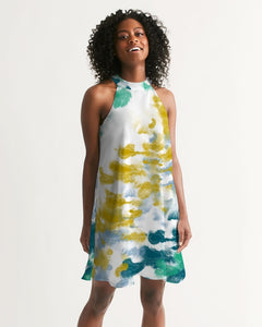 SMF Seaweed Feminine Halter Dress