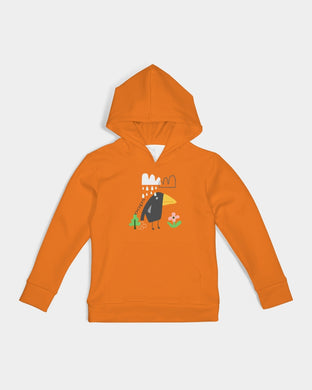 Orange Crow Kids Hoodie