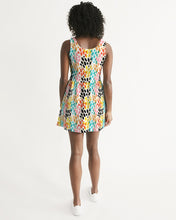 Load image into Gallery viewer, SMF Multi Cheetah Feminine Scoop Neck Skater Dress