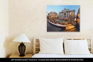 Gallery Wrapped Canvas, Trevi Fountain Rome