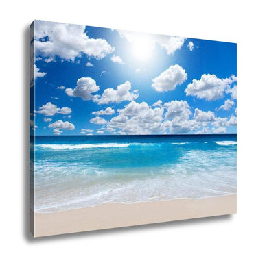 Gallery Wrapped Canvas, Gorgeous Beach Landscape