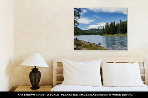 Gallery Wrapped Canvas, Colorado Mountain Lake