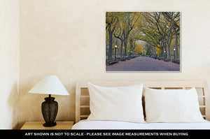 Gallery Wrapped Canvas, Autumn Colors In Central Park Manhattan New York