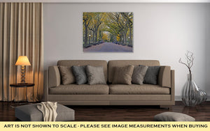Gallery Wrapped Canvas, Autumn Colors In Central Park Manhattan New York