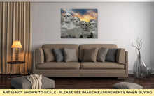 Load image into Gallery viewer, Gallery Wrapped Canvas, Sunset Over Mount Rushmore South Dakota U S A