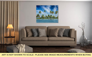 Gallery Wrapped Canvas, Kerala Travel Tourism Palms At Kerala Backwaters Allepey Kerala India This Is