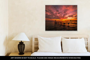 Gallery Wrapped Canvas, Sunset In West Lake Hanoi Vietnam