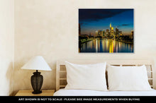Load image into Gallery viewer, Gallery Wrapped Canvas, Frankfurt Am Main During Sunset