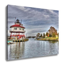 Load image into Gallery viewer, Gallery Wrapped Canvas, Drum Point Lighthouse In Maryland