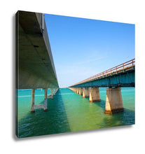 Load image into Gallery viewer, Gallery Wrapped Canvas, Bridges Going To Infinity Seven Mile Bridge In Key West Florida