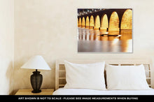 Load image into Gallery viewer, Gallery Wrapped Canvas, Stone Arch Bridge St Paul Minnesota Mississippi River Night