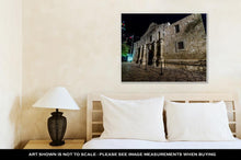 Load image into Gallery viewer, Gallery Wrapped Canvas, Night Shot Of The Historic And Famous Alamo In Texas
