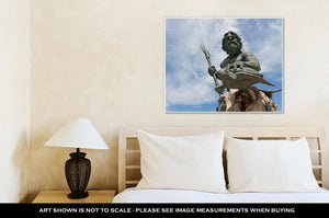 Gallery Wrapped Canvas, King Neptune Virginia Beach Statue