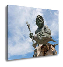 Load image into Gallery viewer, Gallery Wrapped Canvas, King Neptune Virginia Beach Statue