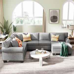 Classic Chesterfield 3pc Sectional Sofa